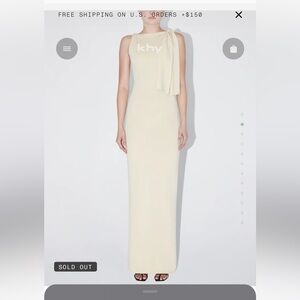 KHY sueded stretch maxi dress